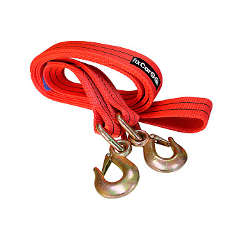 Трос буксировочный с крюками, 60 мм, 10 т, 4 м. Трос буксировочный с крюками, 60 мм, 10 т, 4 м.